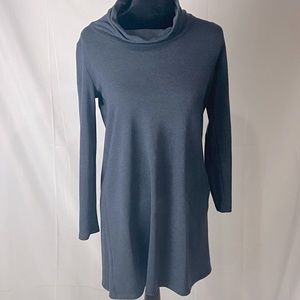 PureJill Navy Cowl Sweater Dress XS